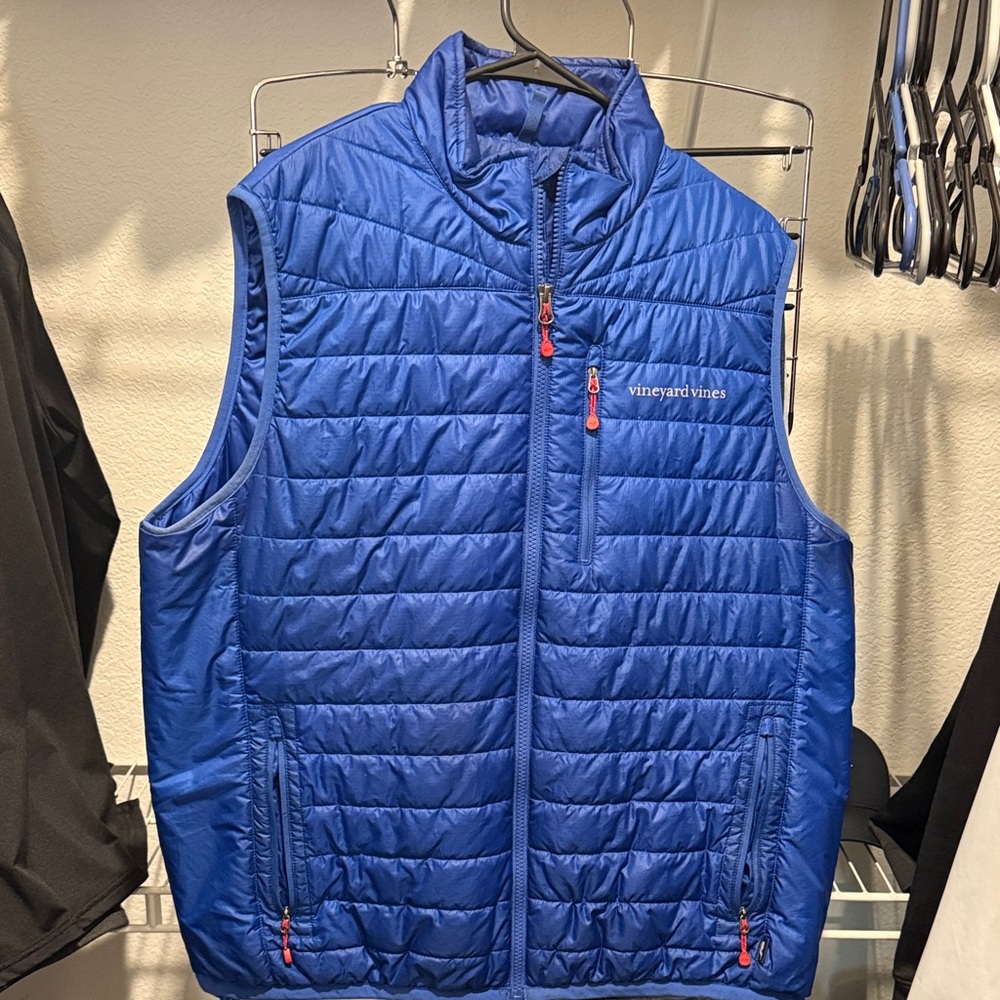 Vineyard Vines Men's Vibrant Blue Puffer Vest